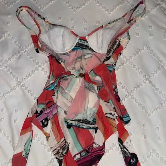 Chanel 17C CC Cuba Cruise Women's Bathing Swim Wear Suit - Size 38 - Italy - New